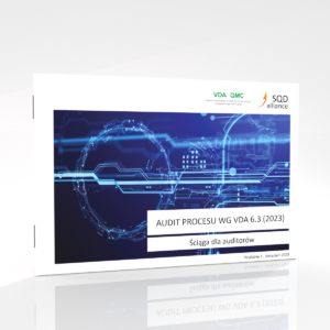 Wizualizacja okładki podręcznika Auditor procesu wg VDA 6.3. Ściąga dla auditorów
