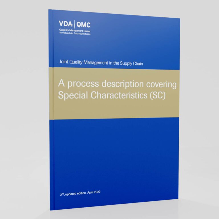 Wizualizacja okładki podręcznika VDA Special Characteristics