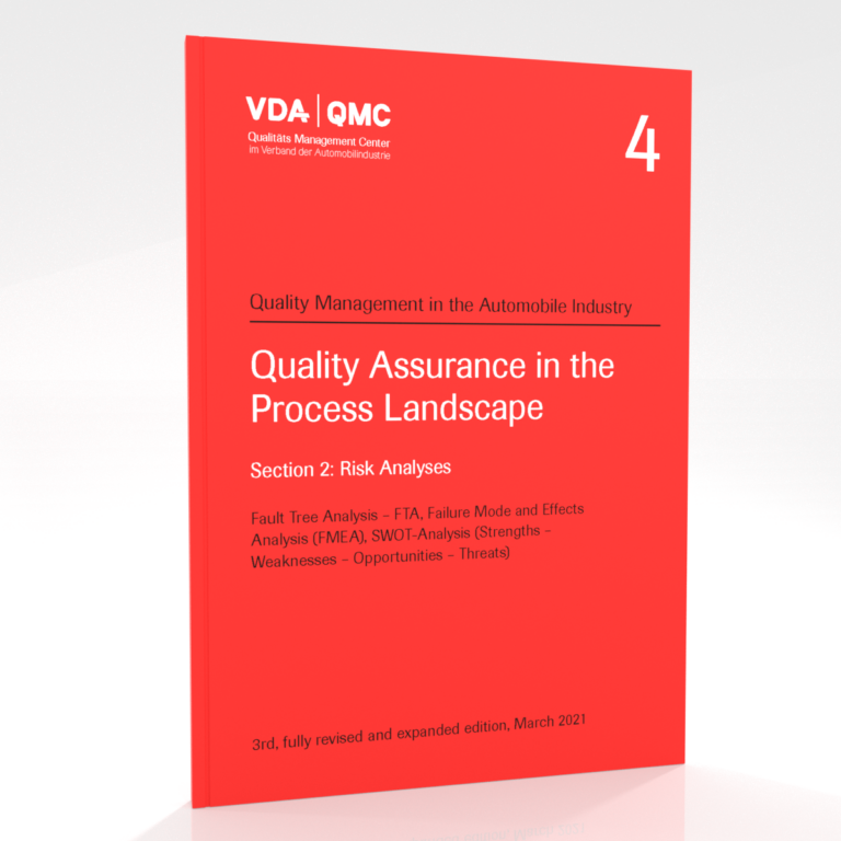 Wizualizacja okładki podręcznika VDA 4 – Quality Assurance in the Process Landscape. Section 2: Risk Analyses