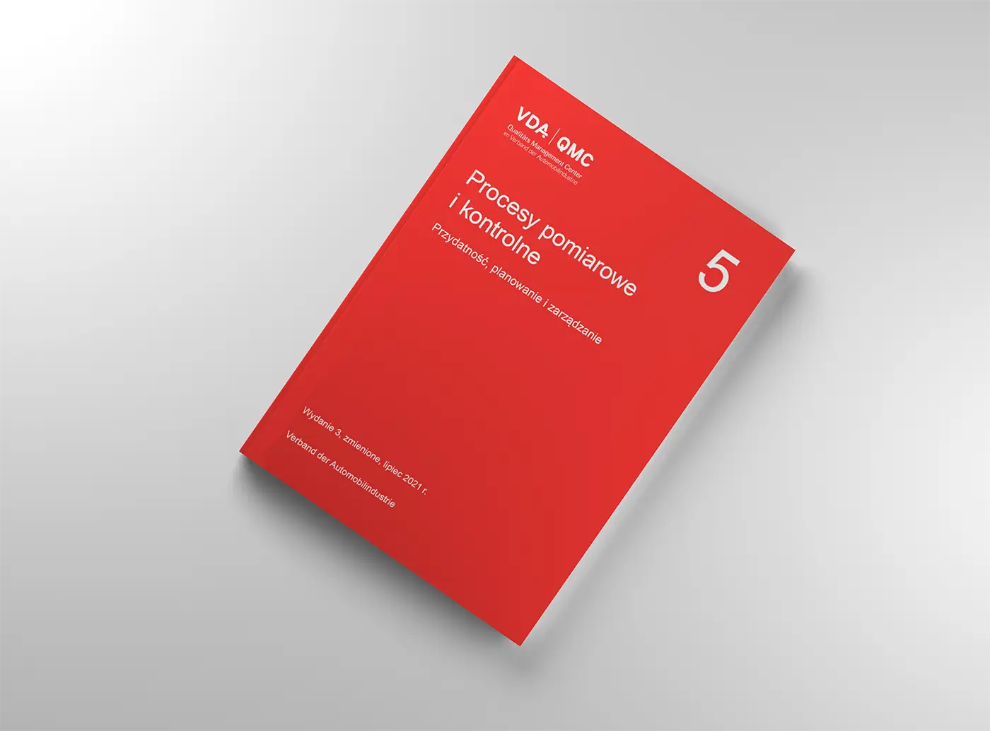 Wizualizacja okładki podręcznika VDA 5 - Procesy pomiarowe i kontrolne