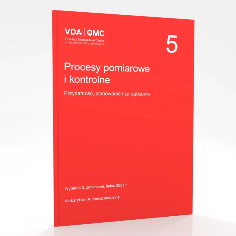 Wizualizacja okładki podręcznika VDA 5 - Procesy pomiarowe i kontrolne
