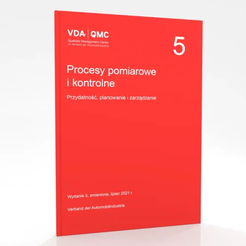 Wizualizacja okładki podręcznika VDA 5 - Procesy pomiarowe i kontrolne